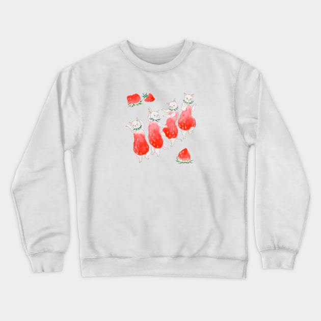 Ichigo No Yousei Nyanco Crewneck Sweatshirt by TOCOROCOMUGI